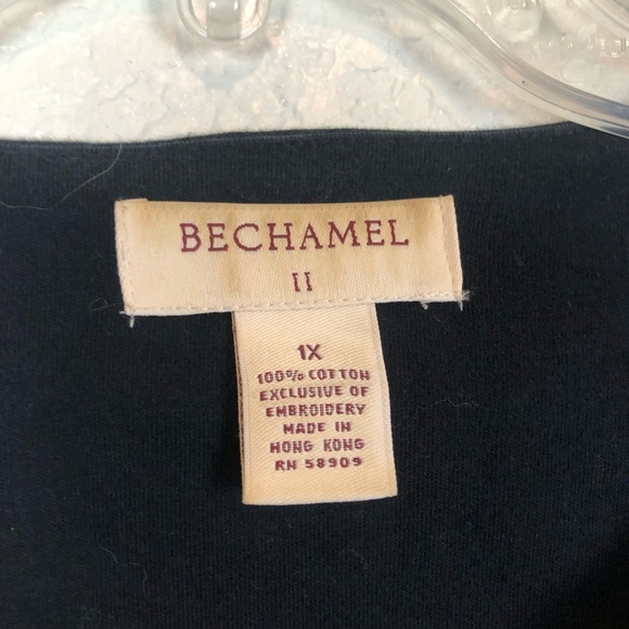 Vintage Bechamel Black Cardigan Teacher Sweater Animal Patches Petites Size 1X - Picture 7 of 8